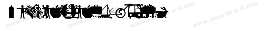 International Symbols 1字体转换